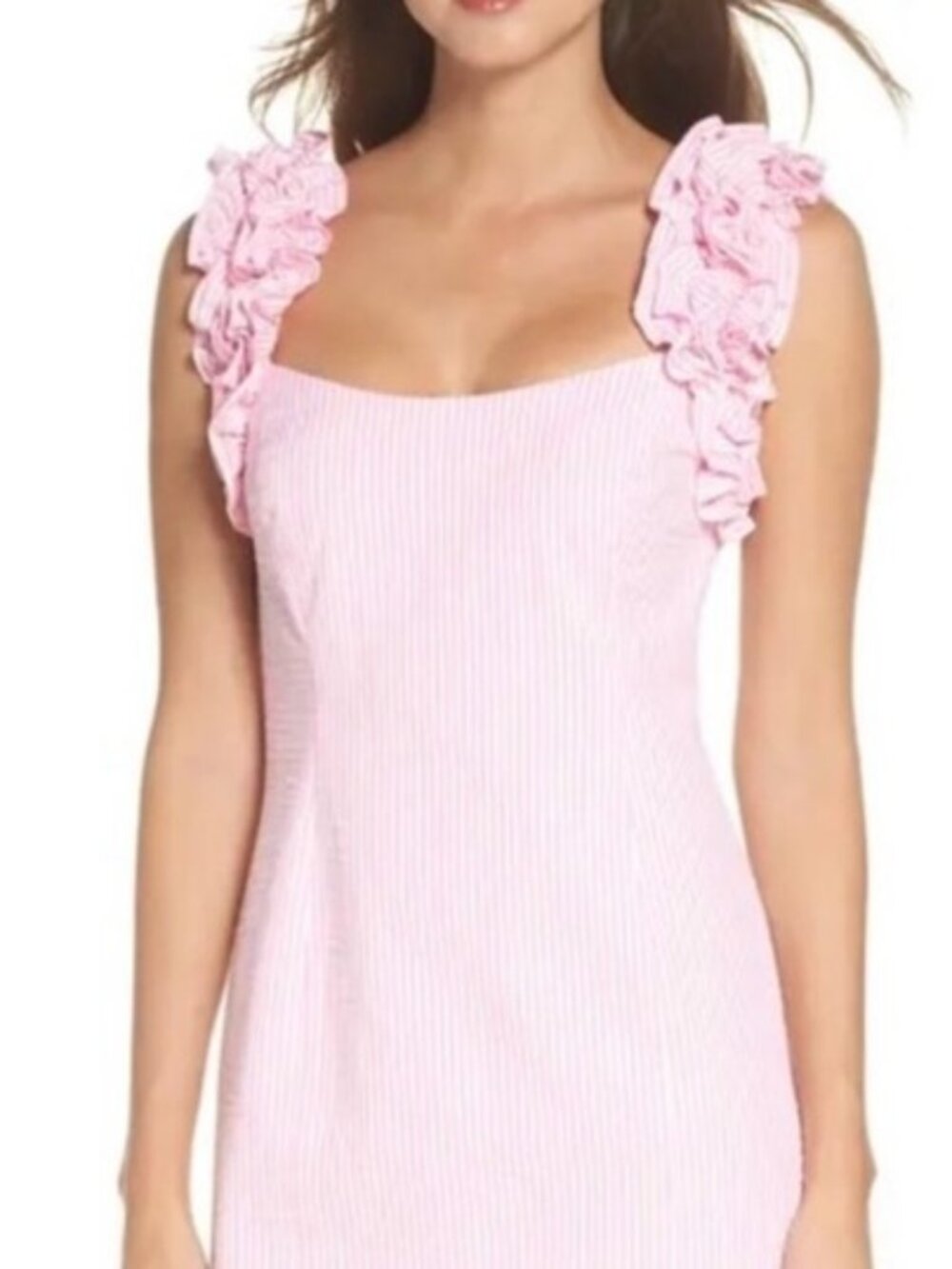 Lilly Pulitzer Devina pink ruffle strap dress, 6